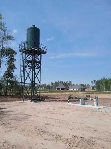 WETS aeration and filtration installation at a treatment site