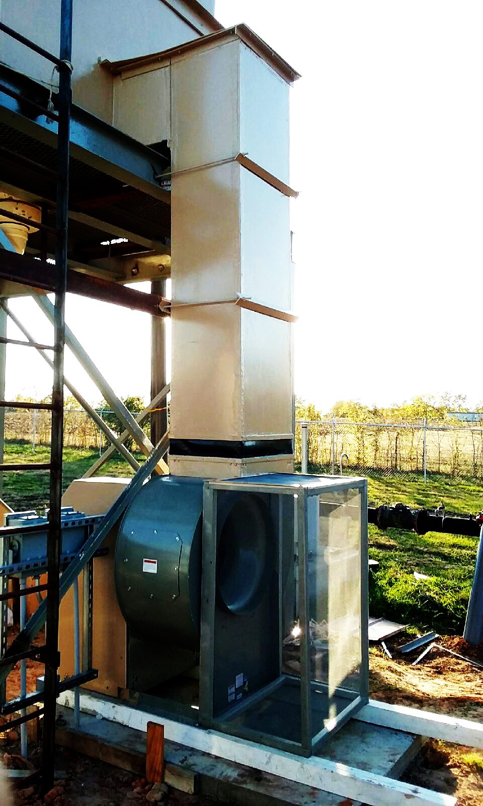 WETS forced draft cooling tower blower